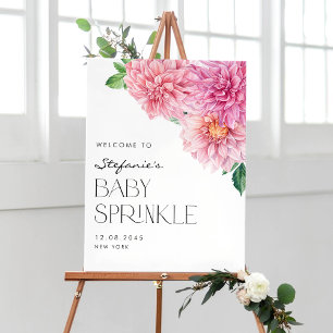 Póster Dahlia Bebé Sprinkle Bienvenida