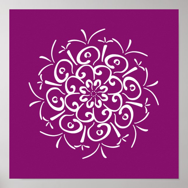 Póster Dahlia Mandala (Frente)