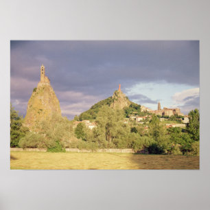 Póster d'Aiguilhe del Saint Michel, el Rocher