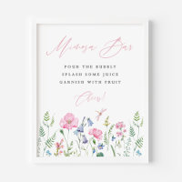 Dainty Watercolor SPring Meadow Shower Mimosa Bar