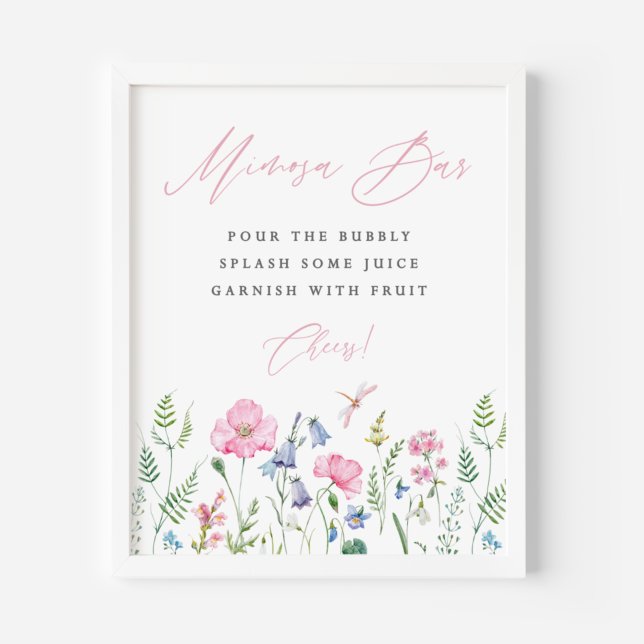 Póster Dainty Watercolor SPring Meadow Shower Mimosa Bar (Subido por el creador)