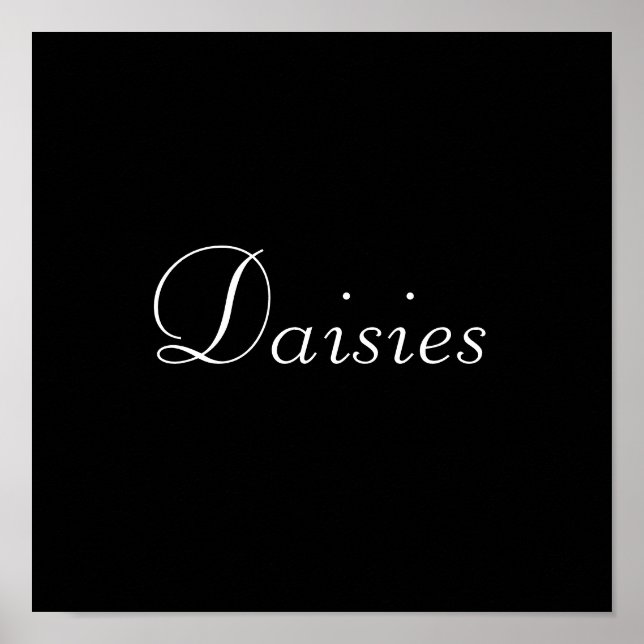 Póster Daisies (Frente)