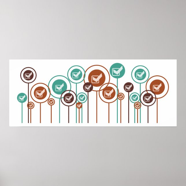 Póster Daisies de ingeniería de QA (Frente)