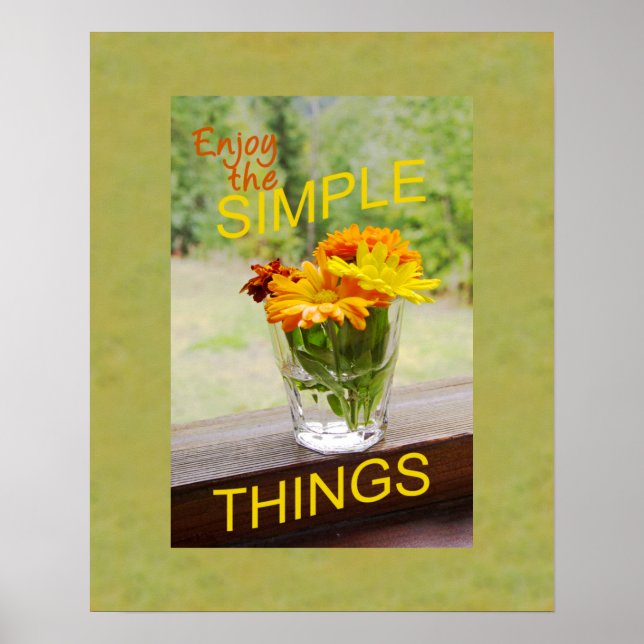 Póster Daisies En Fotografía De Vidrio (Frente)