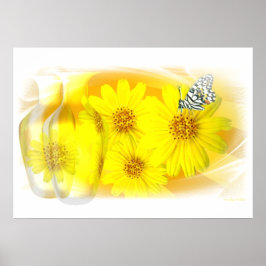 Póster Daisies reflejado - Poster Bella Artes