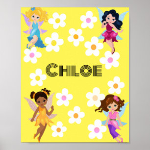 Póster Daisies y hadas