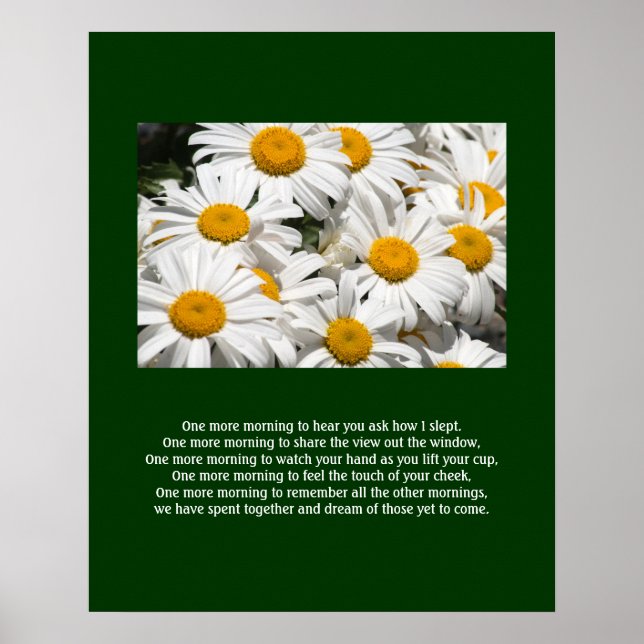 Póster Daisies y un Poster de poemas
