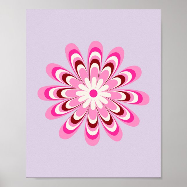 Póster Daisy 03 Lavender (Frente)