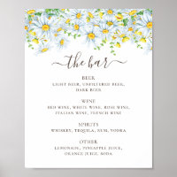 Daisy. Boda de escritura floral de país bar de beb