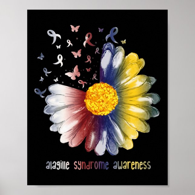 Póster Daisy Butterfly Síndrome de Alagille Conciencia (Frente)