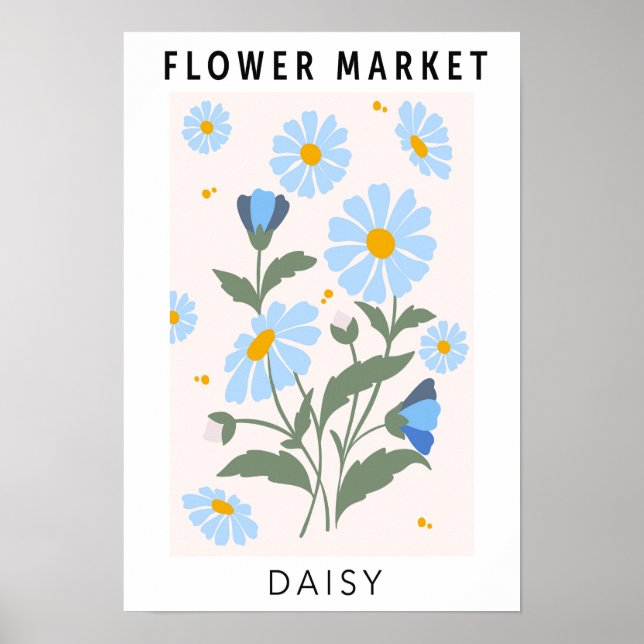Póster Daisy del mercado de las flores (Frente)