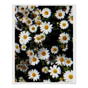 Póster Daisy Emoji Faces