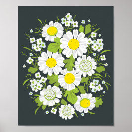 Póster Daisy Flowers