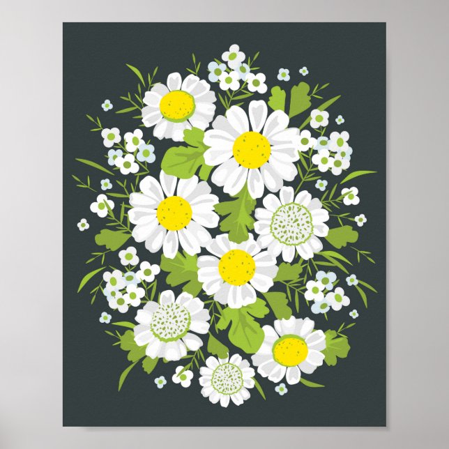 Póster Daisy Flowers (Frente)
