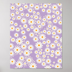 Póster Daisy Garden 05 Purple