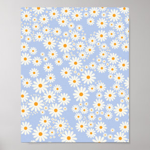 Póster Daisy Garden 10 Baby Blue
