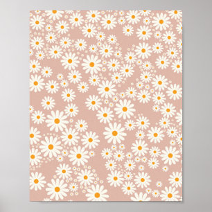 Póster Daisy Garden 11 Neutral Pastel