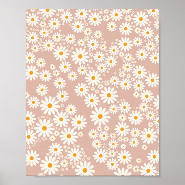Póster Daisy Garden 11 Neutral Pastel (Frente)