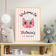 Daisy Kitty Face Fiesta de Cumpleaños perfecta