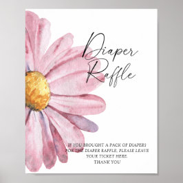 Póster Daisy - poster de rifas de pañales