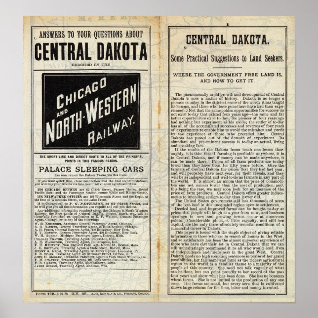 Póster Dakota Central (Frente)