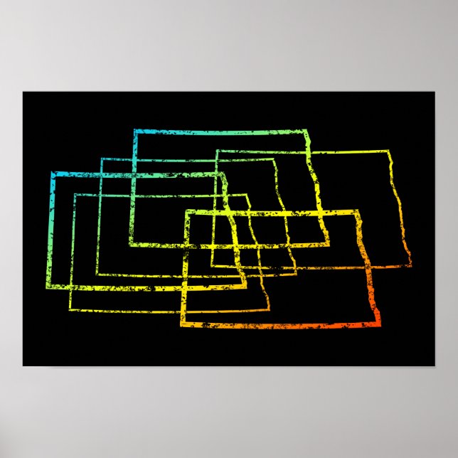 Póster dakota chill blur del norte (Frente)