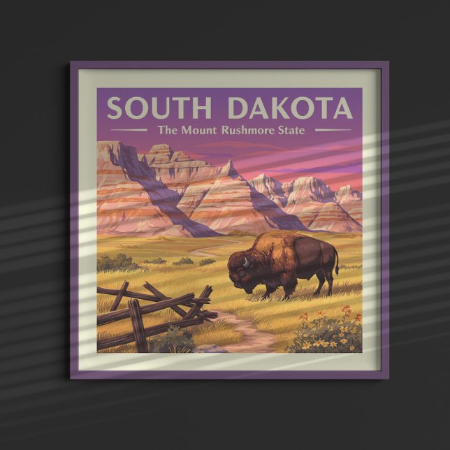 Póster Dakota del Sur de Viintage (Subido por el creador)