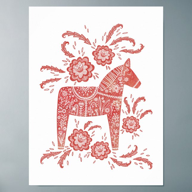 Póster Dala Horse Art Sueco (Subido por el creador)