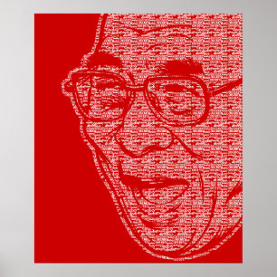 Póster Dalai Lama desobedece el poster sonriente