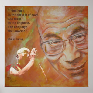 Póster Dalai Lama - Hope