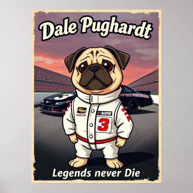 Póster Dale Pughardt Leyendas Nunca Mueren (Frente)