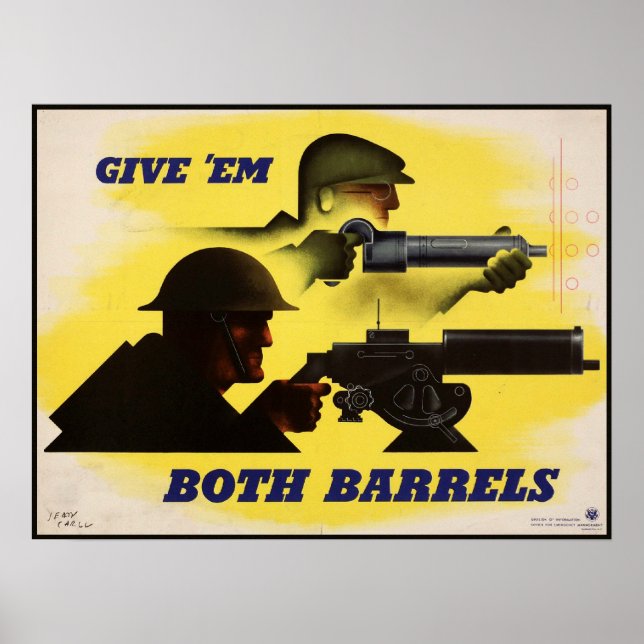 Póster Daleselo con todo, trabajadores militares y de fáb (Frente)