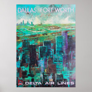 PÓSTER DALLAS FORT WORTH