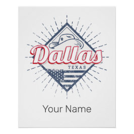 Póster Dallas Texas City Estados Unidos