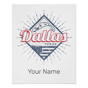 Póster Dallas Texas City Estados Unidos