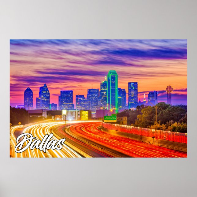 Póster Dallas, Texas (Estados Unidos) (Frente)