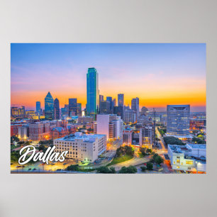 Póster Dallas, Texas (Estados Unidos)