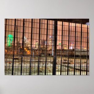 Póster Dallas, Texas From the Other Side of the Tracks