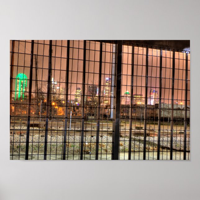 Póster Dallas, Texas From the Other Side of the Tracks (Frente)