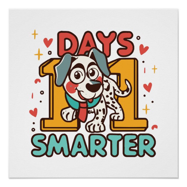 Póster Dálmata 101 Días Más Inteligente (Anverso)