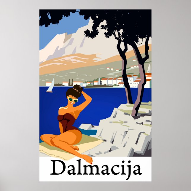 Póster Dalmatia, Croacia (Frente)