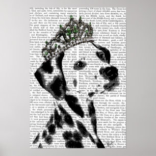 Póster Dalmatian con Tiara