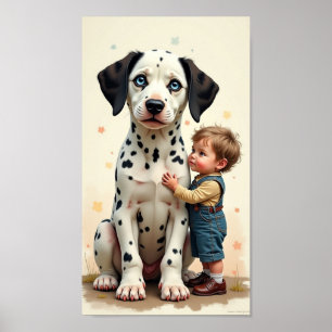 Póster Dalmatian Cutie