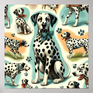 Póster Dalmatiano sin foco