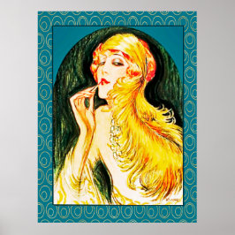 Póster Dama Art Deco de 1924