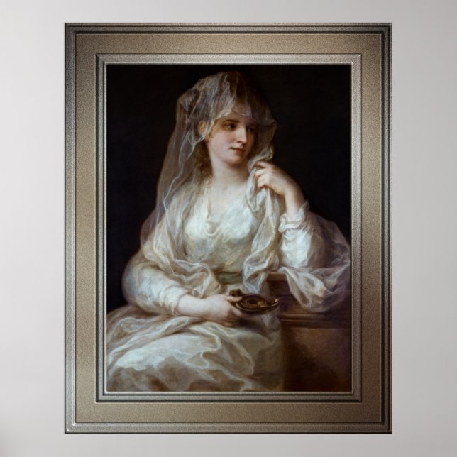 Póster Dama como virgen Vestal por Angelika Kauffmann (Frente)