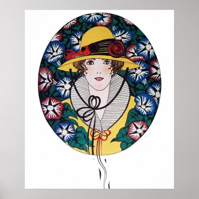 Póster Dama con campanillas (Frente)