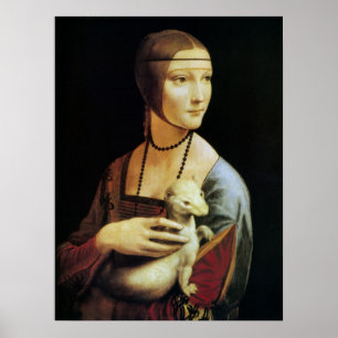 Póster Dama con un armiño de Leonardo da Vinci
