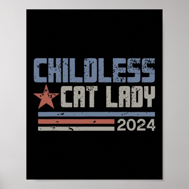 Póster Dama de gato 2024 Diversas elecciones políticas de (Frente)