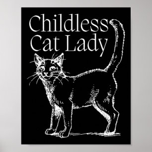Póster Dama de gato infantil
